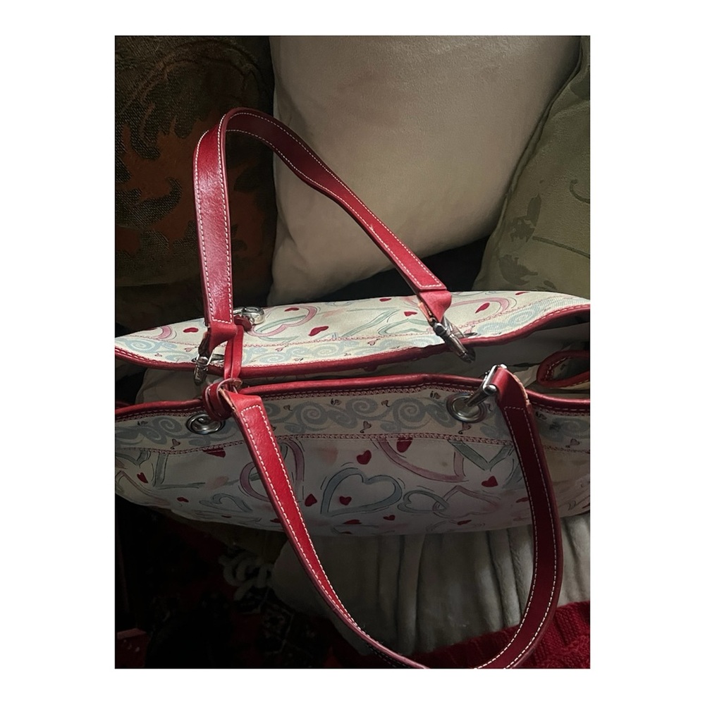 Brighton Lilly Sharon Coated Canvas Tote or Shoulder Handbag. - Picture 9 of 11